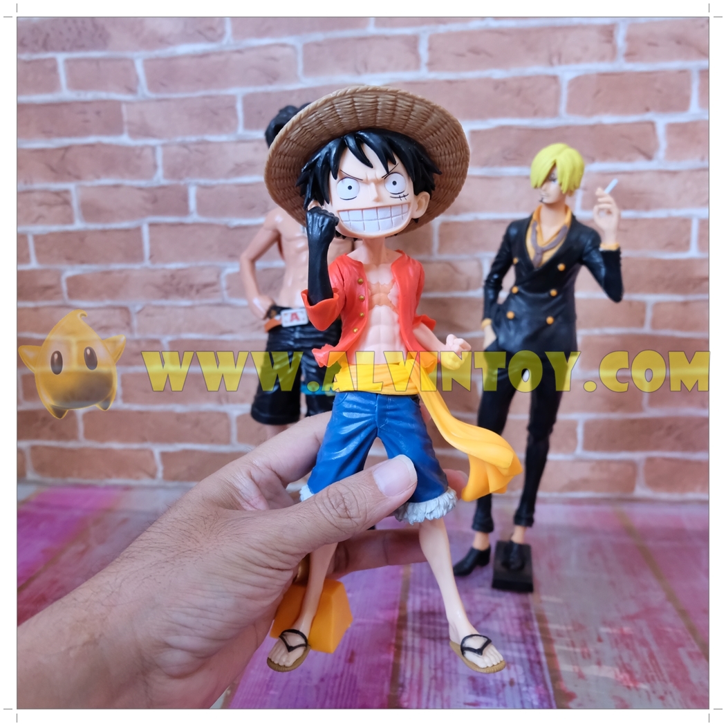 Figures One Piece โมเดล Luffy - ลูฟี่ Sanji - ซันจิ Portgas D. Ace - เอส