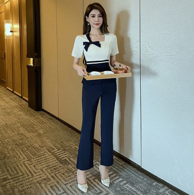 ชุดนวดสปา ชุดคลินิกความงาม ชุดพนักงานต้อนรับ