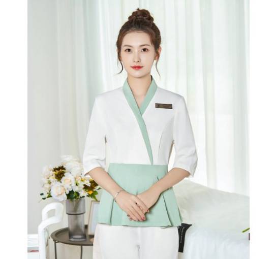 ชุดนวดสปา ชุดคลินิกความงาม ชุดนวดไทยสปา