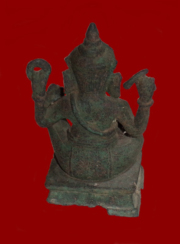 พระบูชา พิฆเนศ เนื้อสำริด ศิลปะลพบุรี