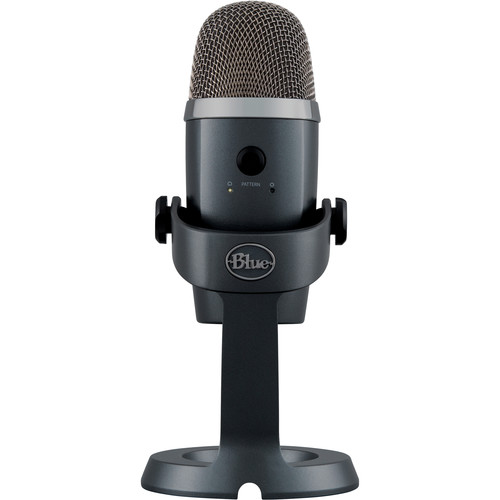 Blue Yeti USB (Blackout) ไมค์ USB แบบมัลติแพทเทิร์น, ไลฟ์สด, สตรีมมิ่ง, พอดแคสท์, 16-Bit/48 kHz, รองรับ PC, Mac, OSx รับประกัน 1 ปี