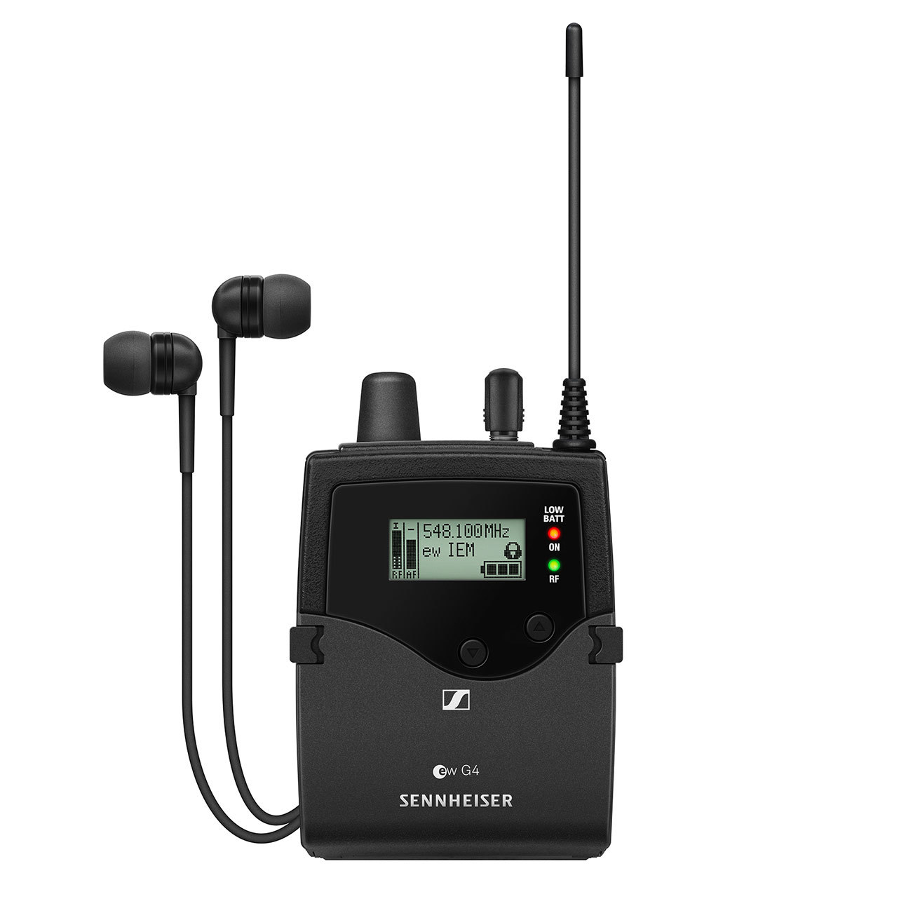 Sennheiser ew IEM G4 Bodypack Receiver ตัวรับสัญญาณพร้อมหูฟัง, 16 Ch. ระยะ 100 ม., (คลื่น UHF 748.2 - 757.8 MHz กสทช.) รับประกัน 1 ปี