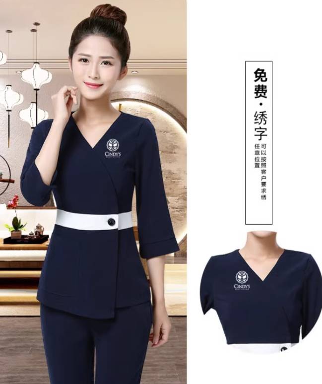ชุดพนักงานนวดสปา ชุดพนักงานคลินิกความงาม ชุดพนักงานต้อนรับ