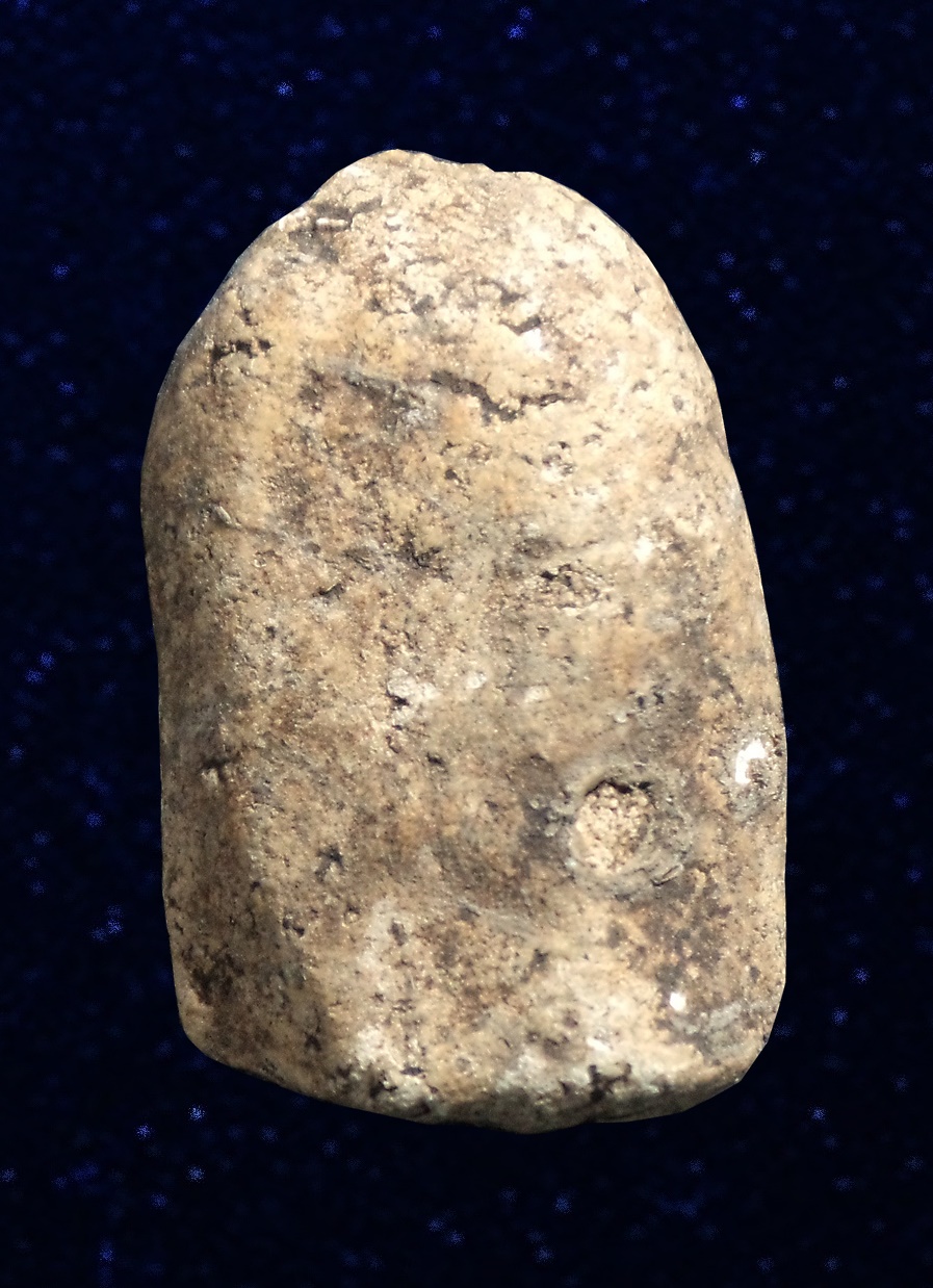 พระปิดตา ฐานบัว เล็บมือ เนื้อผงเก่า