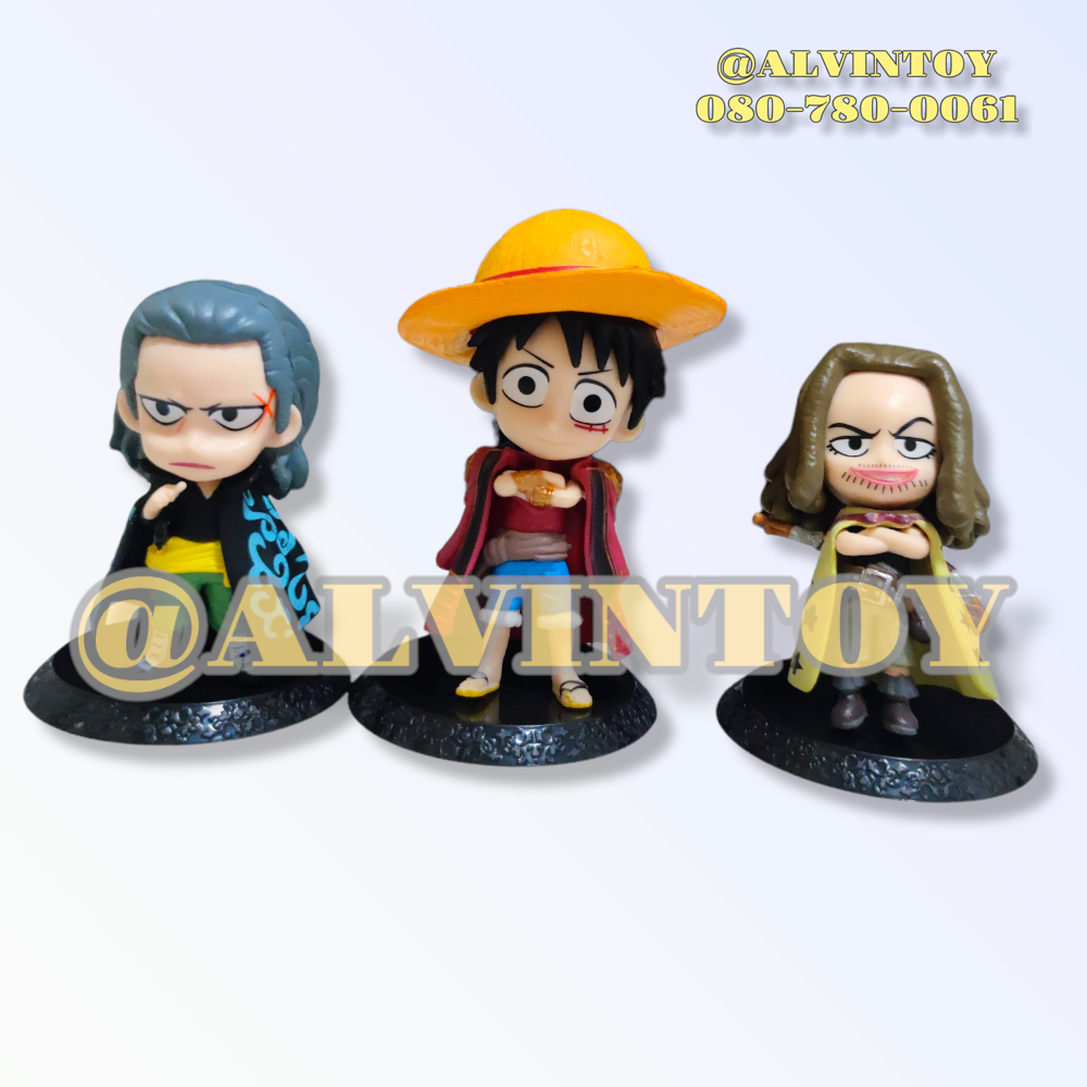 ฟิกเกอร์ One Piece - วันพีช จักรพรรดิ ชุด 6 ตัว ขนาดความสูง 9-12 ซม. ผลิตจาก PVC คุณภาพดี