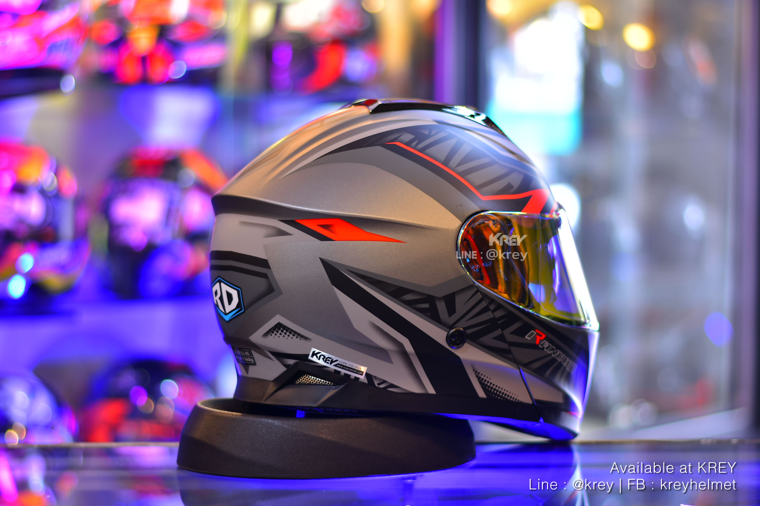 Random model MATRIX GREY RED MATT