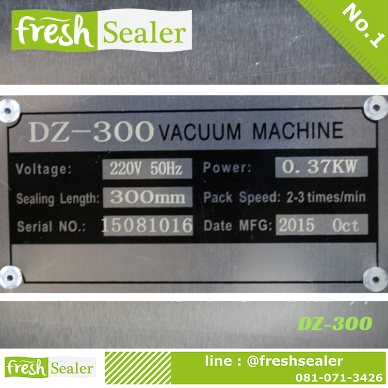 เครื่องซีลสูญญากาศ Fresh Sealer - รุ่น DZ300
