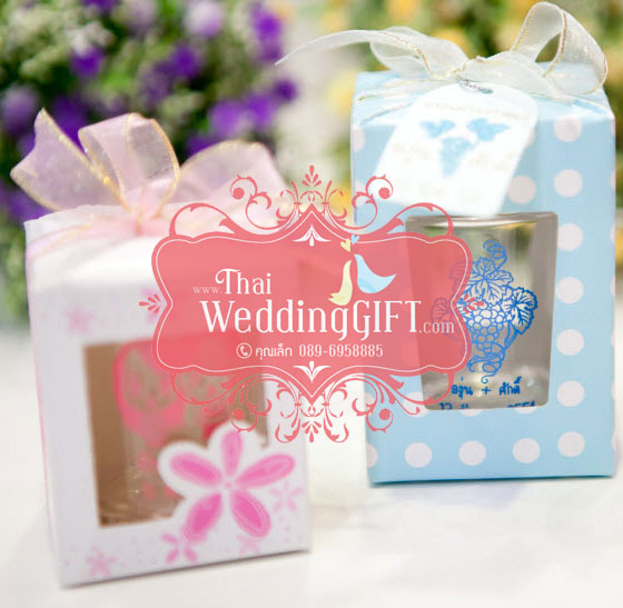 แก้วเป๊กขุ่น(ฟรอส)สกรีนชื่อ พร้อมเทียนหอม แพ็คถุงผ้าแก้ว/กล่อง