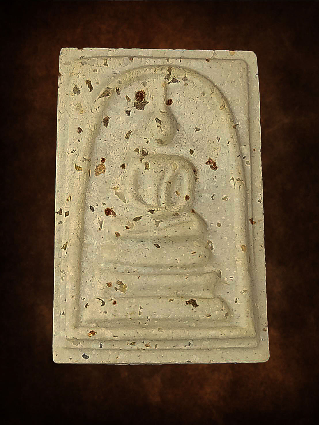 พระสมเด็จ บางขุนพรหม พิมพ์เจดีย์เล็ก ออกปี2547 ผสมมวลสารสมเด็จวัดบางขุนพรหมที่พบปี2500