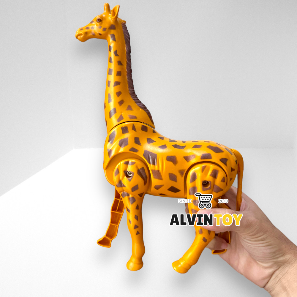Giraffe โมเดลยีราฟ ของเล่นม้าลาย เดินได้ มีเสียง มีไฟ