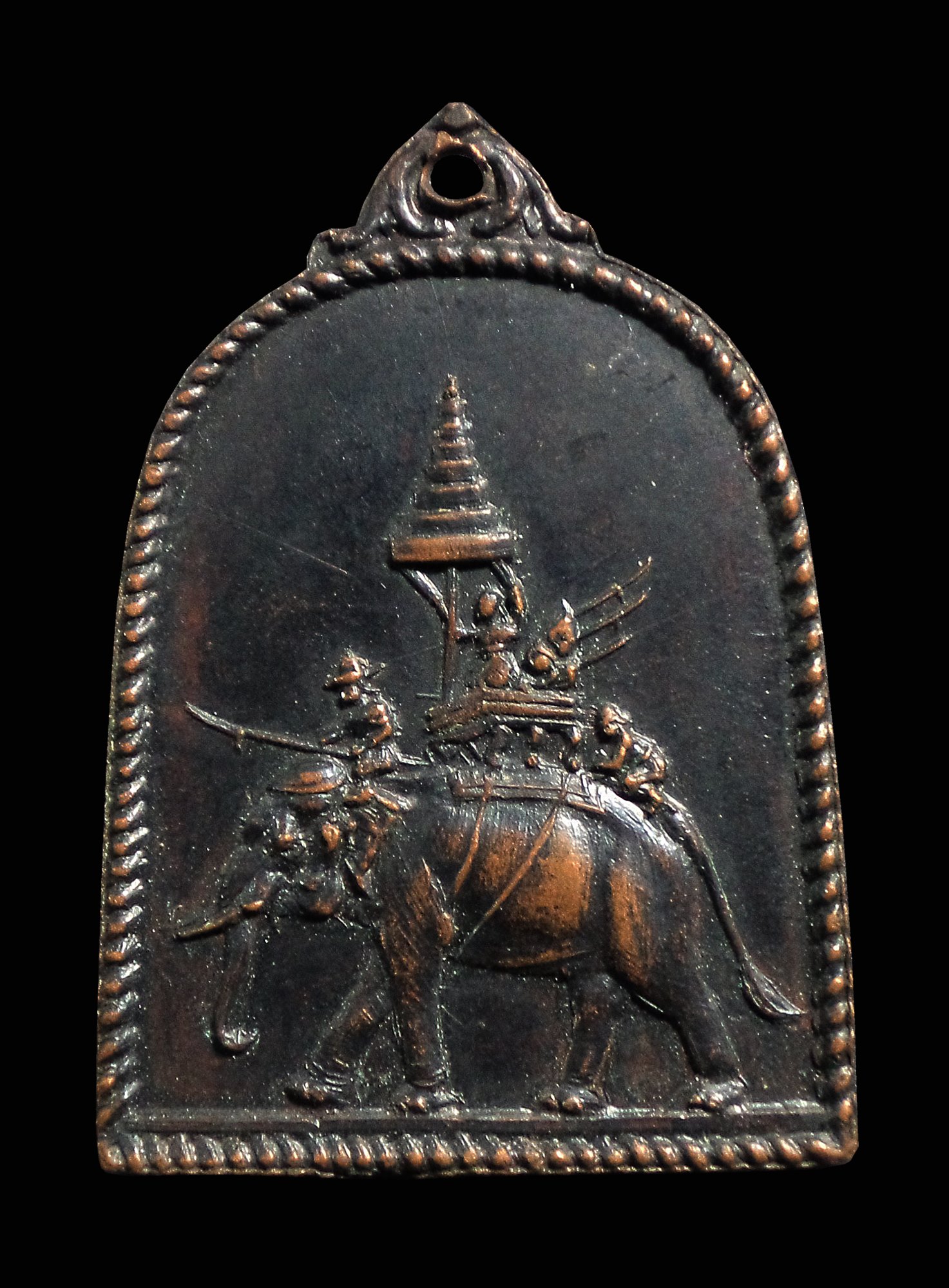 เหรียญสมเด็จพระนเรศวรมหาราช พิมพ์ระฆัง หลังช้างยุทธหัตถี ปี2514 พิธีใหญ่