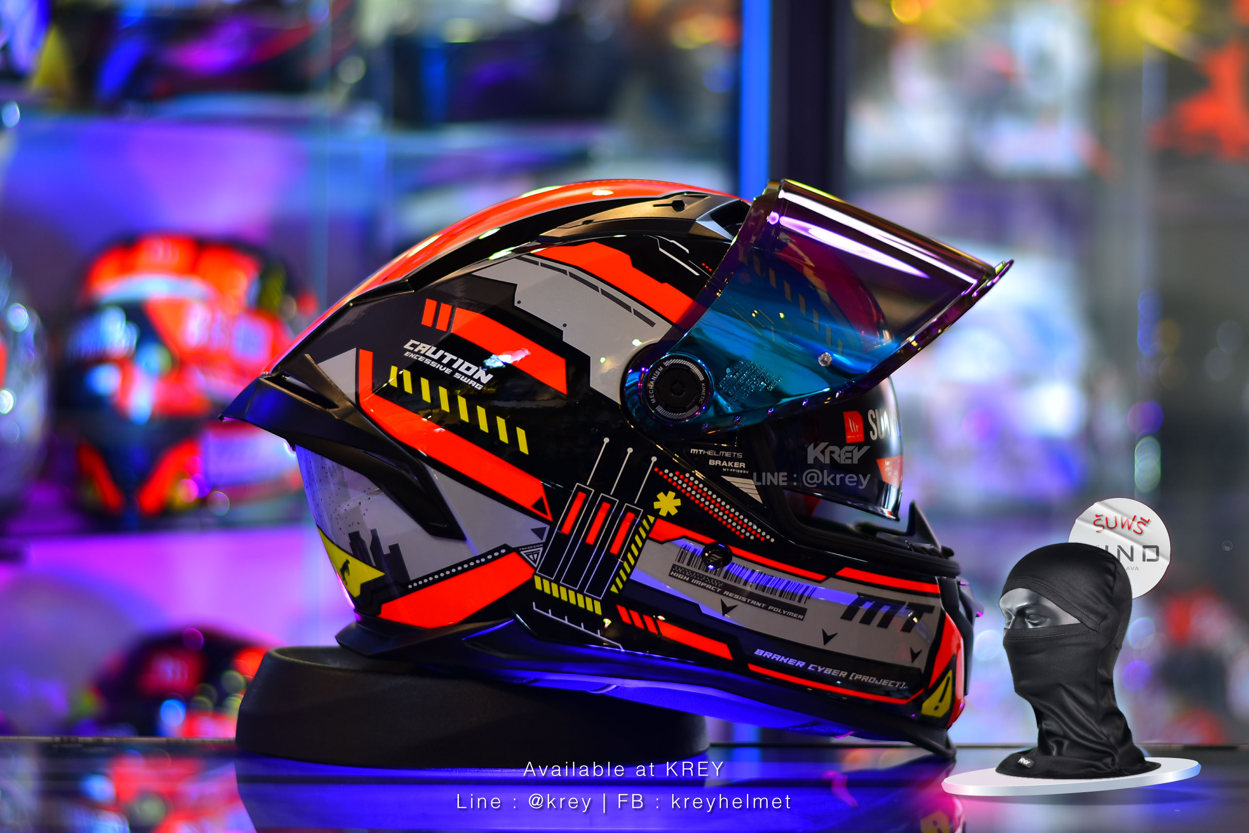 MT model BRAKER SV CYBER GLOSSY RED