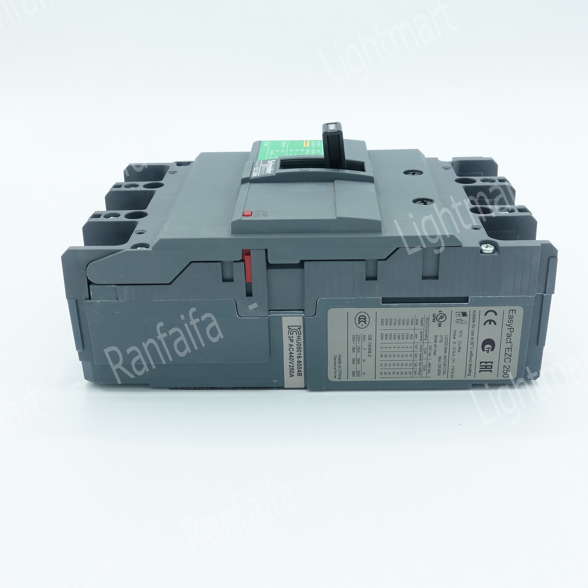 เมนเบรกเกอร์ 3P EZC250N (25kA) Schneider