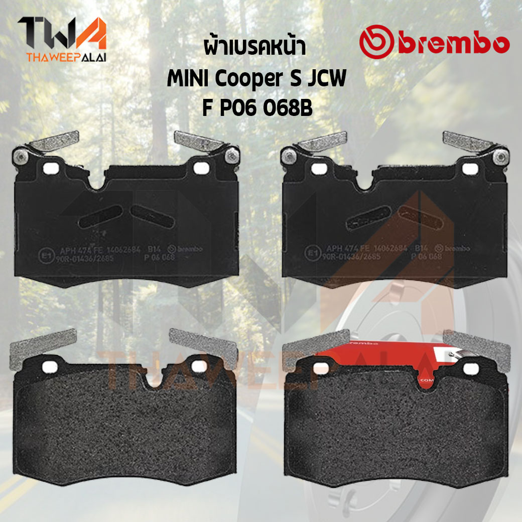Brembo Black ผ้าเบรคหน้า MINI Cooper S JCW P06 068B