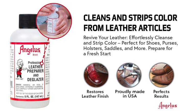 Angelus leather preparer DEGLAZER น้ำยาเตรียมพื้นผิว made in usa 🇺🇸