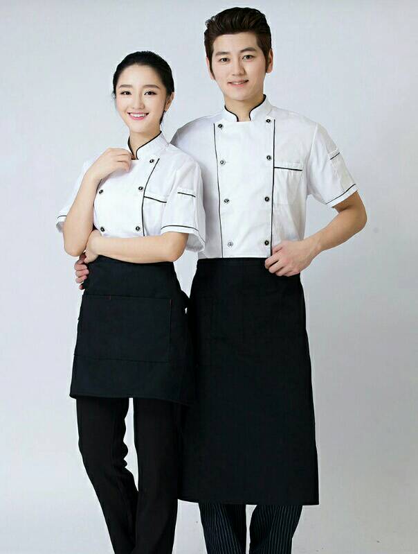 เสื้อเชฟแขนสั้น เสื้อกุ๊ก เสื้อเชฟโรงแรม