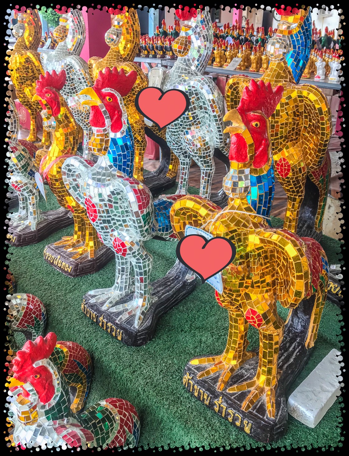 ไก่กระจกขนาด 55cm