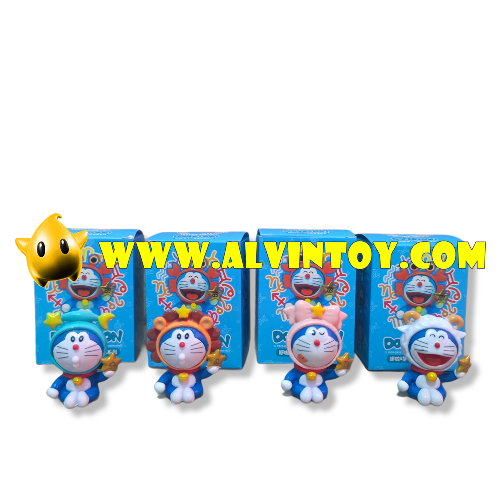 Action Figure โมเดลโดเรม่อน ประจำราศีต่างๆ เซ็ต 12 ตัว ขนาดความสูง 5 ซม.
