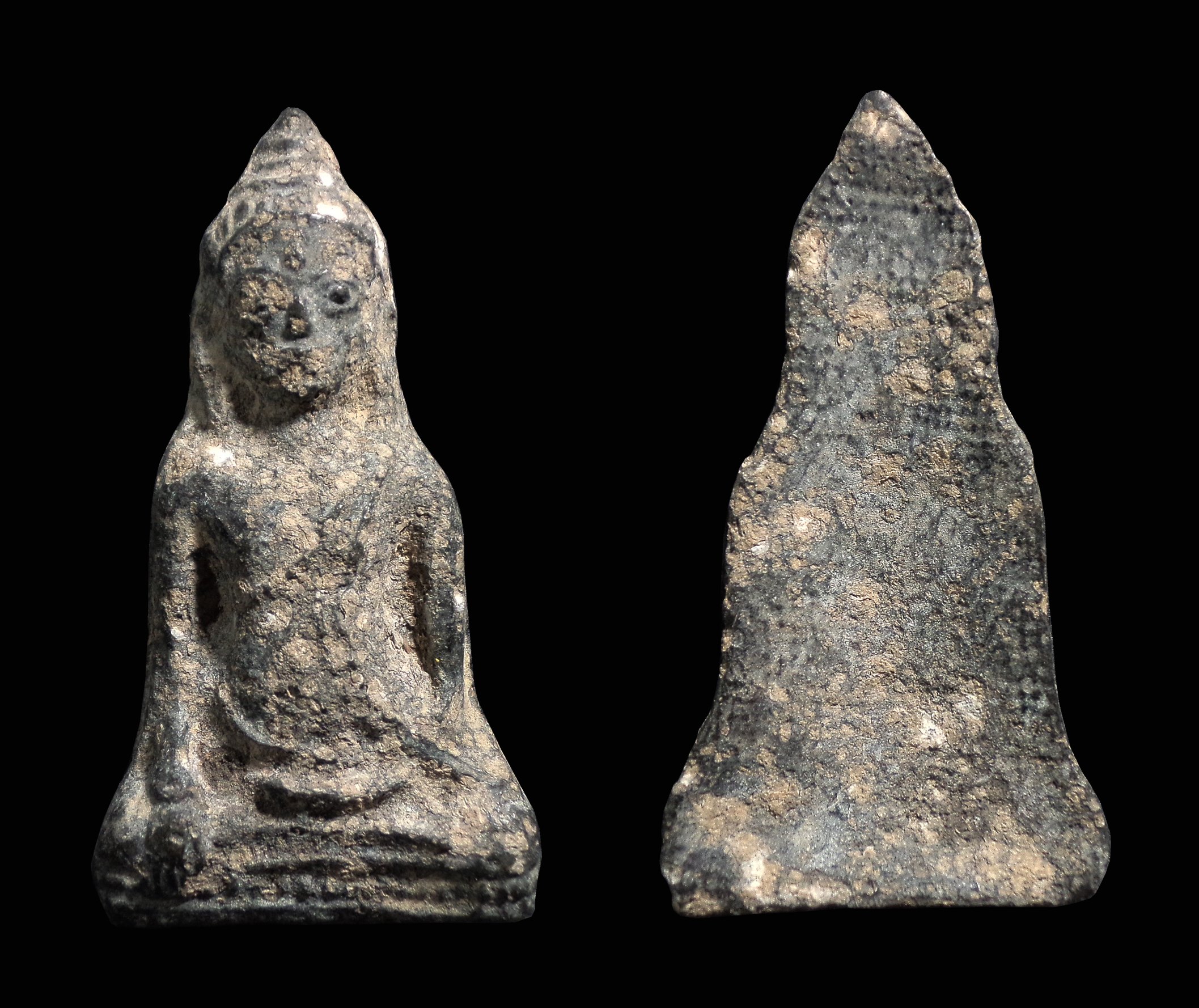 พระอู่ทองท้องช้าง เนื้อชิน กรุวัดพระศรีรัตนมหาธาตุ จ.ลพบุรี