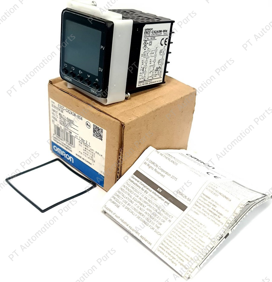 เครื่องควบคุมอุณหภูมิแบบดิจิตอล OMRON E5CC-CX2ASM-804 Digital Temperature Controller 1x Linear Current Output, 2x Auxiliary Output, 1x RS-485 Communication, 2x Event Input, 100-240VAC, Multi-Range, Size 48×48mm, Ver.2.1 E5CC Series