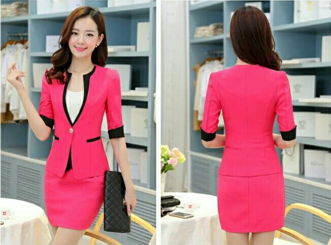 ชุดสูท ชุดออฟฟิศ ชุดพนักงานต้อนรับ