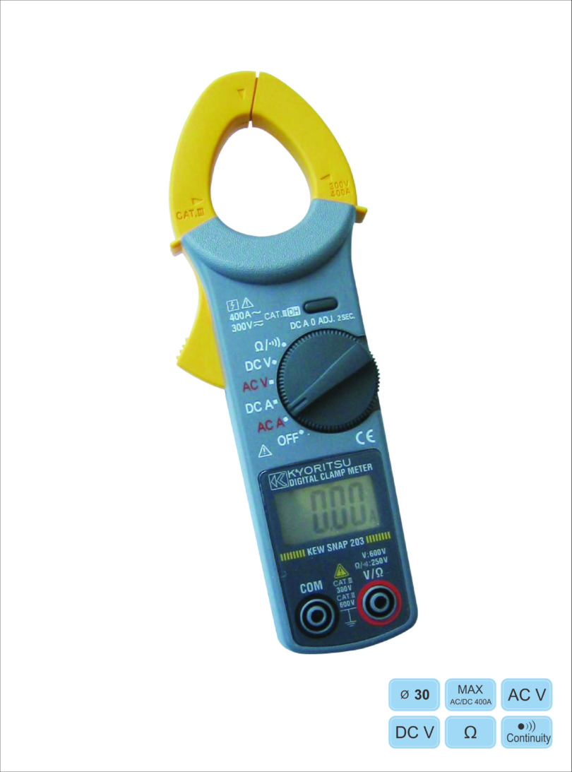 แคล้มมิเตอร์ Kewsnap 203 (AC/DC) Kyoritsu