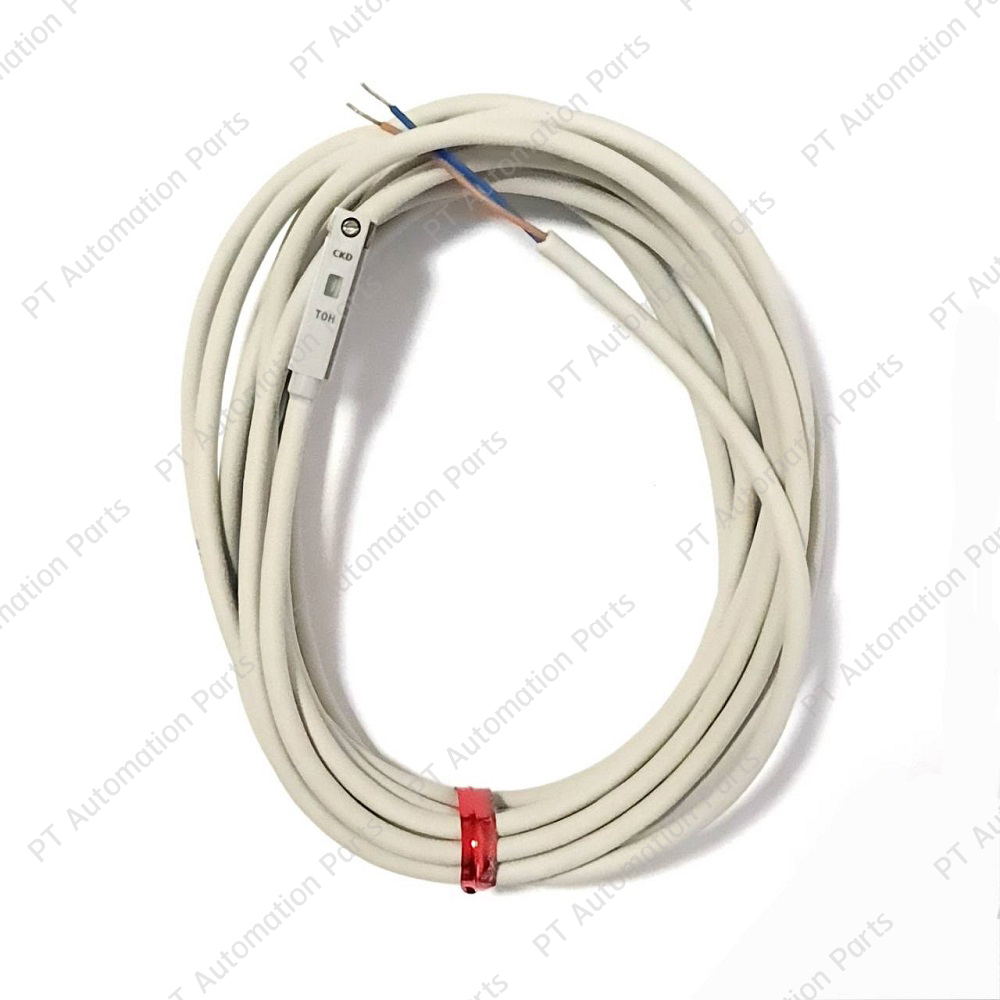 หรีดสวิตช์ Reed Switch CKD T0H SW-T0H1, SW-T0H3 , T0V SW-T0V5 Magnetic Sensor for Pneumatic Cylinder 2-wire Type, Cable Length 1m/3m/5m 12-24VDC 110VAC เซนเซอร์สำหรับกระบอกลม ชนิด 2 สาย