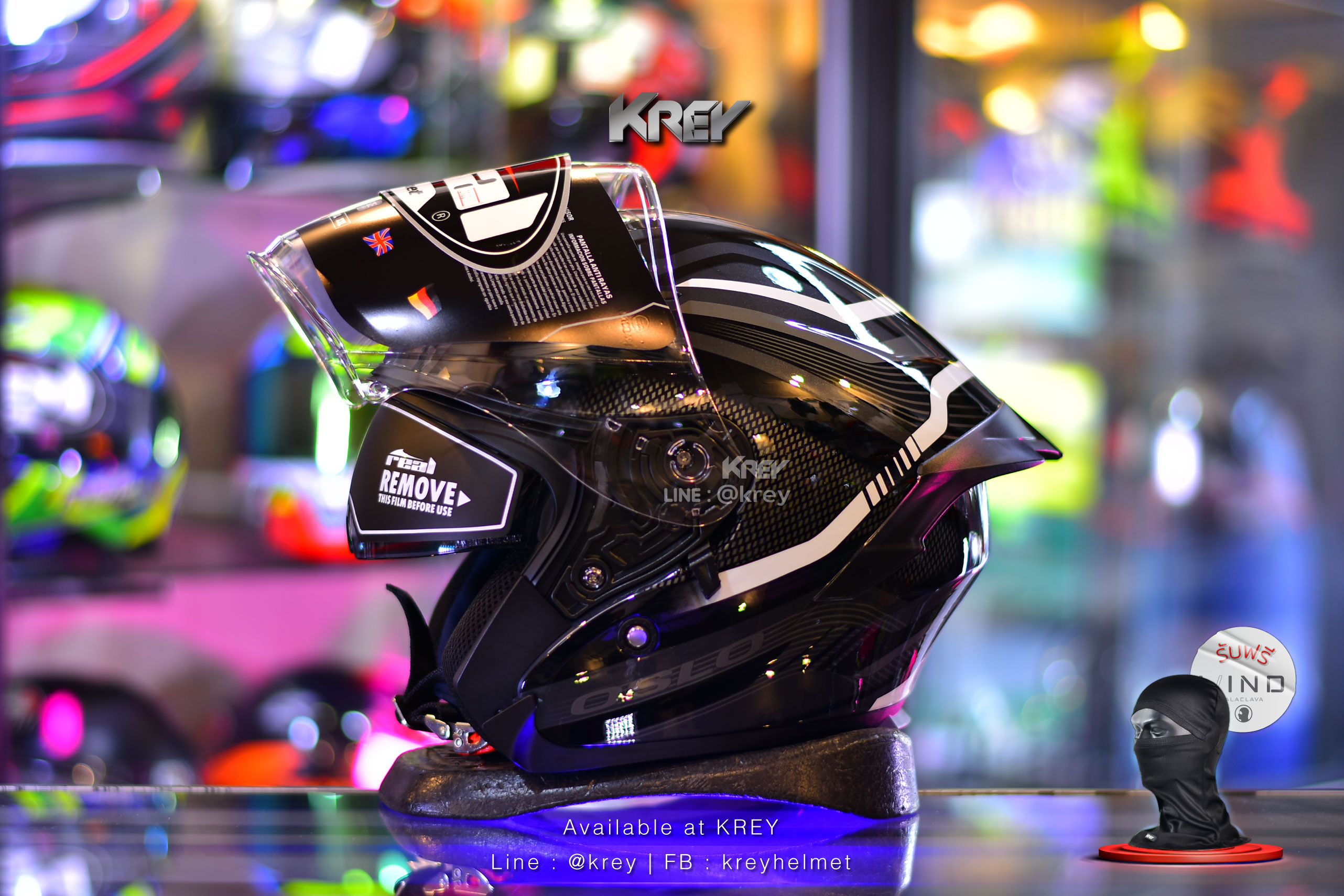 Real model OSLO Magma Black White