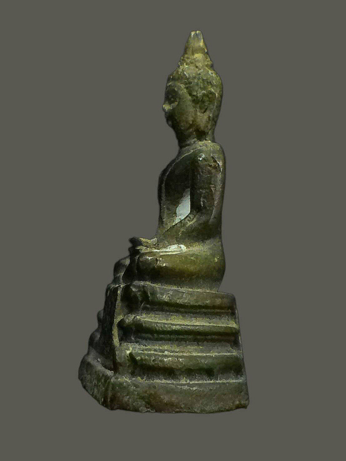 รูปหล่อ หลวงพ่อขาว วัดนอก (ศรีมหาโพธิ์) โพธิ์ทอง จ.อ่างทอง