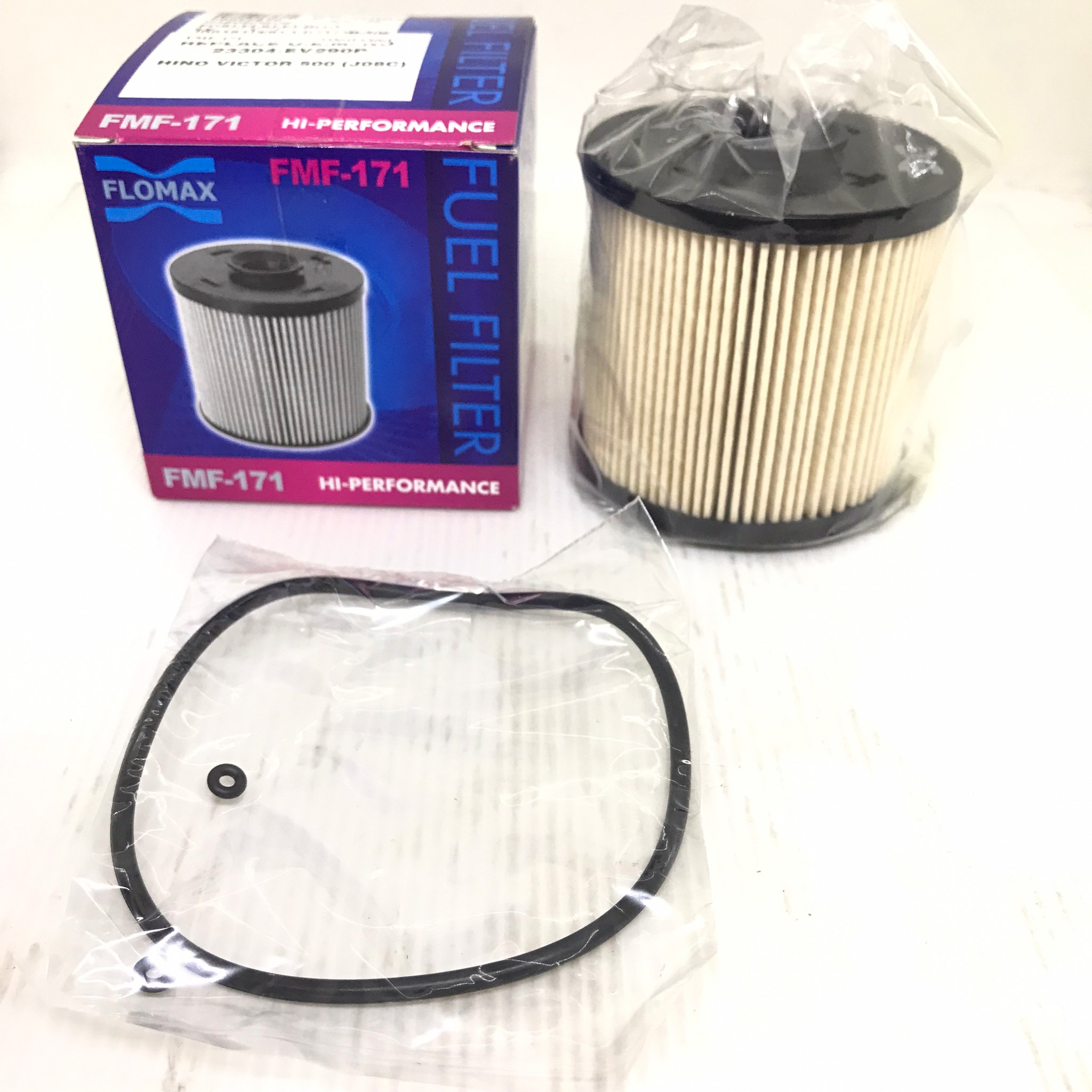 กรองโซล่า / กรองดักน้ำ HINO FG8J / FL8J / FM8J / VICTOR 500 / EURO 3 / FLOMAX / FMF-171 / FMF171 / 23304-EV290P / 23304EV290P / Fuel Filter