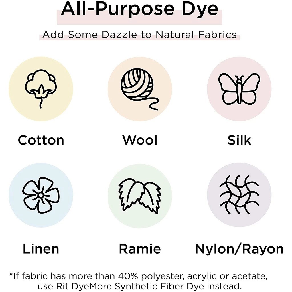 Rit All-Purpose Powder Dye สีย้อมผ้าอเนกประสงค์สูตร Premium made in usa 🇺🇸