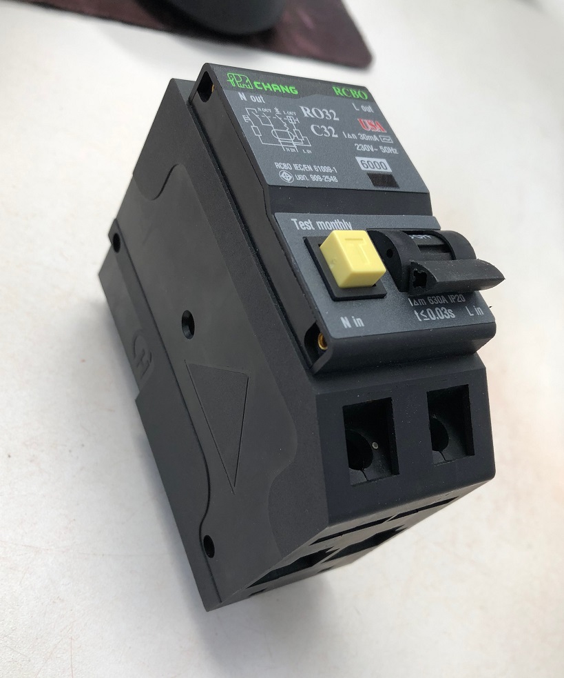 เมนเบรกเกอร์ 2P กันไฟดูด (RCBO) 32-63A "ช้าง"