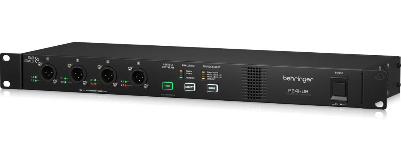 Behringer P24 HUB *ของแท้รับประกัน 1ปี* StageConnect Hub with Bus Powering for Personal Monitor Mixers