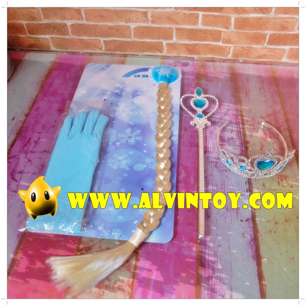 ชุดของเล่นโฟรเซ่น คฑา / ถุงมือ / มงกุฏ / ผมเปีย