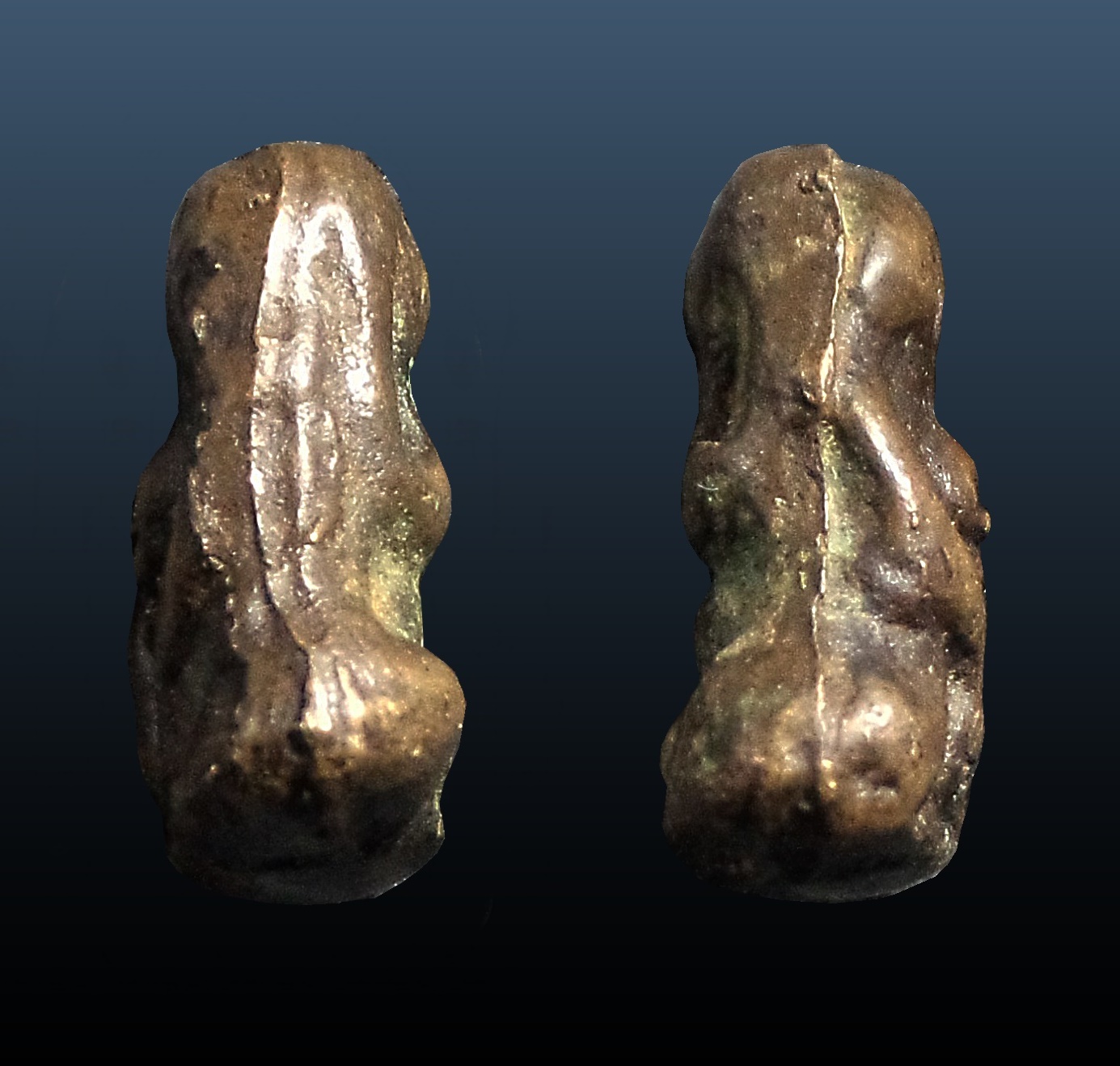 พระปิดตา เนื้อโลหะทองแดง ไม่ทราบที่