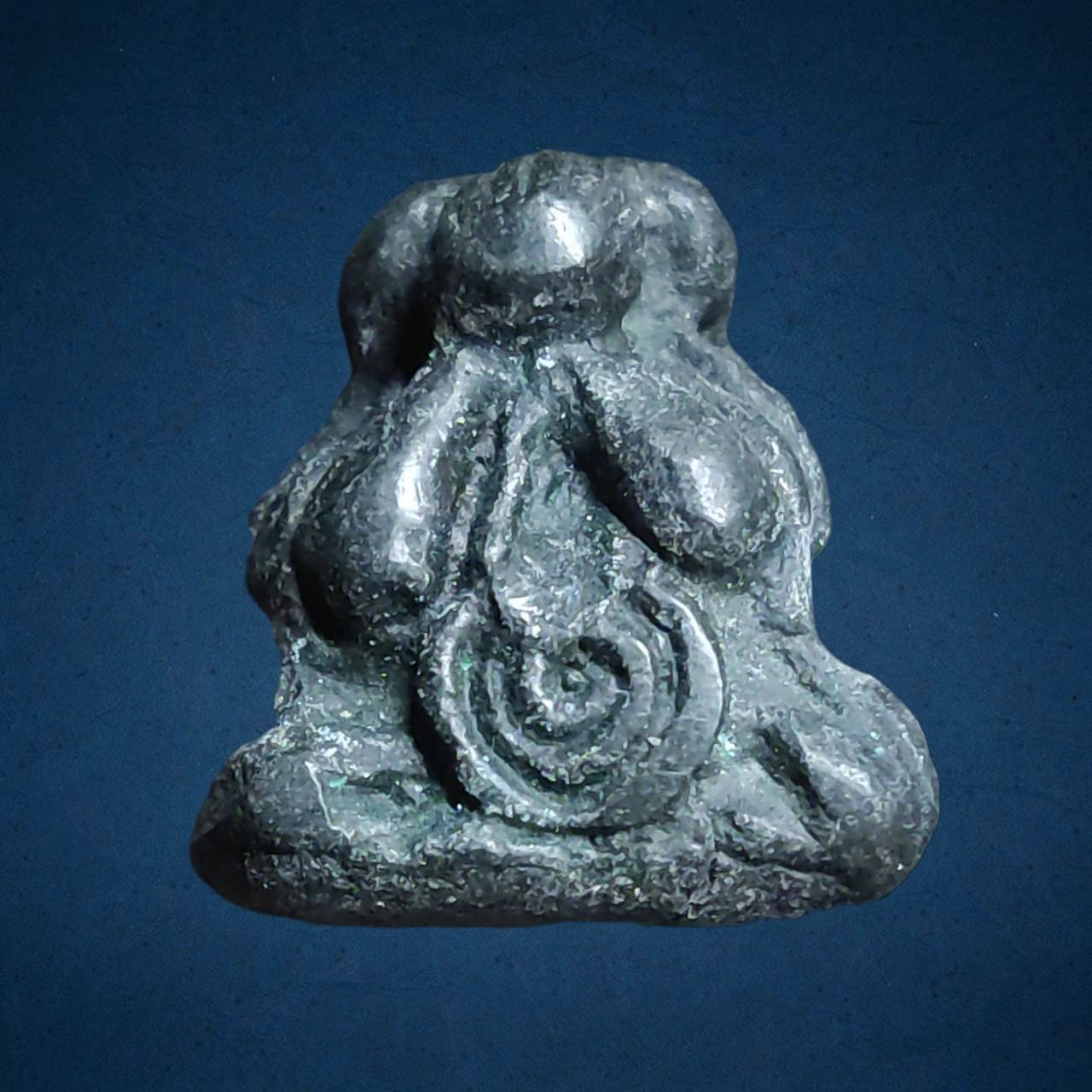 พระปิดตามหาอุตม์หลวงพ่อทา วัดพะเนียงแตก จ.นครปฐม พิมพ์สามเกลอ เนื้อเมฆพัตร