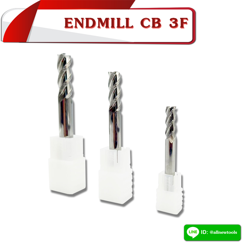 ENDMILL CB 3F (ALUMINUM) 55HRC