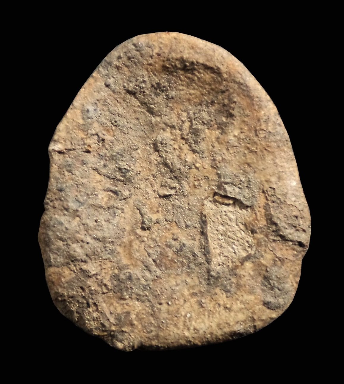 พระสังกัจจายน์ พิมพ์ไม่มีหู กรุวัดเงินคลองเตย กทม.