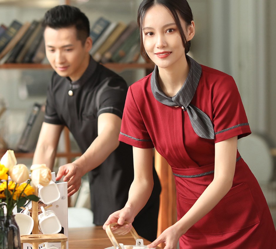 ชุดพนักงานฟร้อนโรงแรม ชุดพนักงานร้านอาหาร ชุดพนักงานเสริฟ ชุดพนักงานต้อนรับ