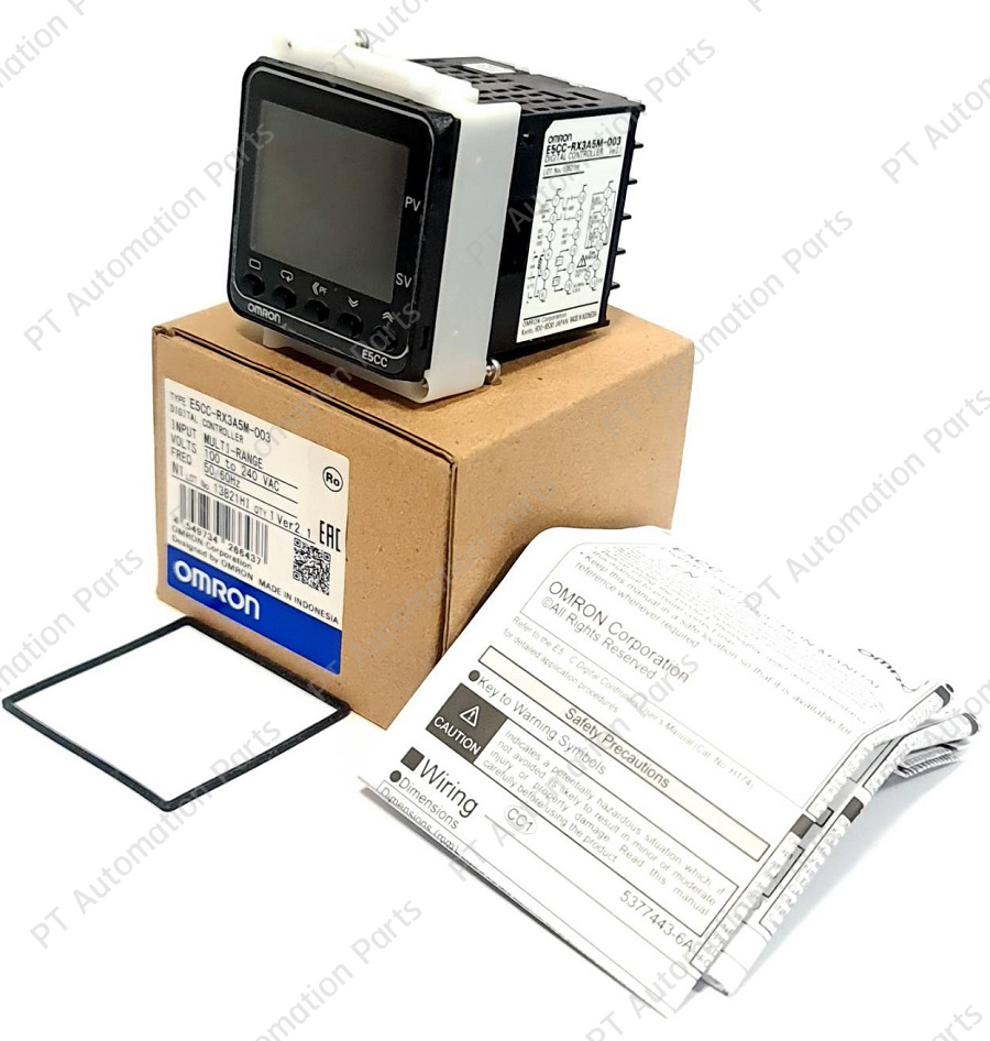 เครื่องควบคุมอุณหภูมิแบบดิจิตอล OMRON E5CC-RX3A5M-003 Digital Temperature Controller 1x Output Relay, 3x Auxiliary Output, 1x RS-485 Communication, Multi-Range, 100-240VAC, Size 48×48mm, Ver.2.1 E5CC Series