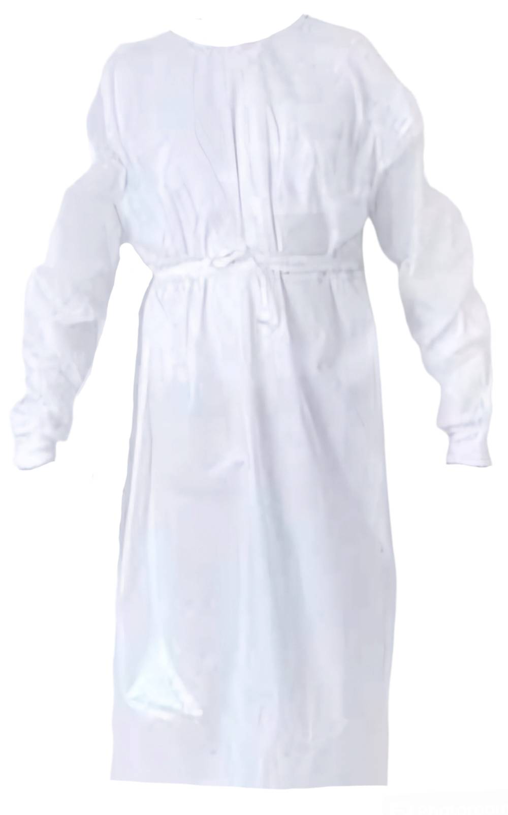 เสื้อกาวน์พลาสติก (กันน้ำ) Isolation gown (laminated) 26g