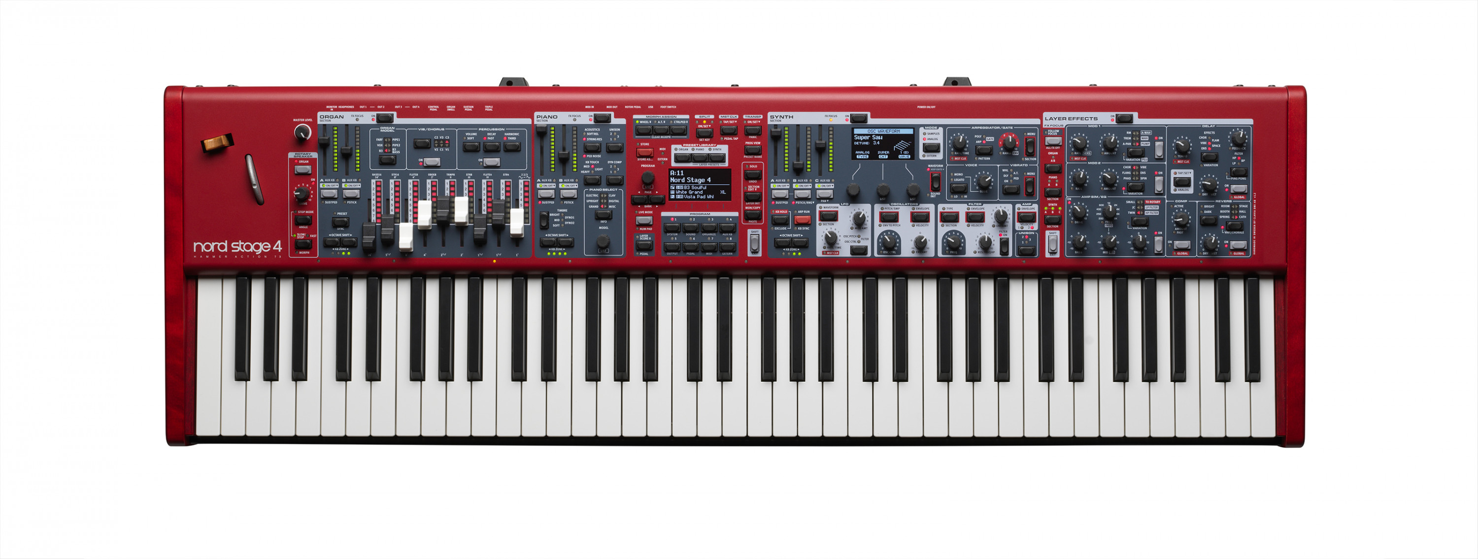 Nord Stage 4 *ของแท้รับประกัน 1ปีเต็ม* เปียโนไฟฟ้า,ออแกน,ซินธ์, Handmade in Sweden (สอบถามโทร 089 130 2034)