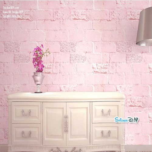 (กว้าง45cm.xยาว10m.)Wallpaper sticker วอลเปเปอร์แบบกาวในตัว 3D WP878A