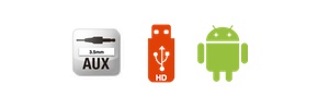 USB(HD)+Bluetooth+aux วิทยุติดรถ Civic FD