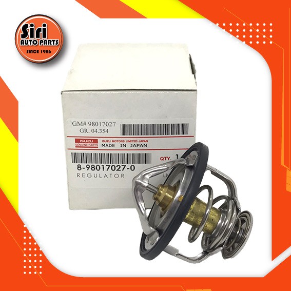 (ประกัน 1 เดือน) วาล์วน้ำ ISUZU DMAX COMMONRAIL ,1.9 Blue Power, ALL NEW D-MAX , MU 7 , MU X ( 4JK1,4JJ1 ) อีซูซุ ดีแม็ก คอมมอนเรล / 8-98017027-2