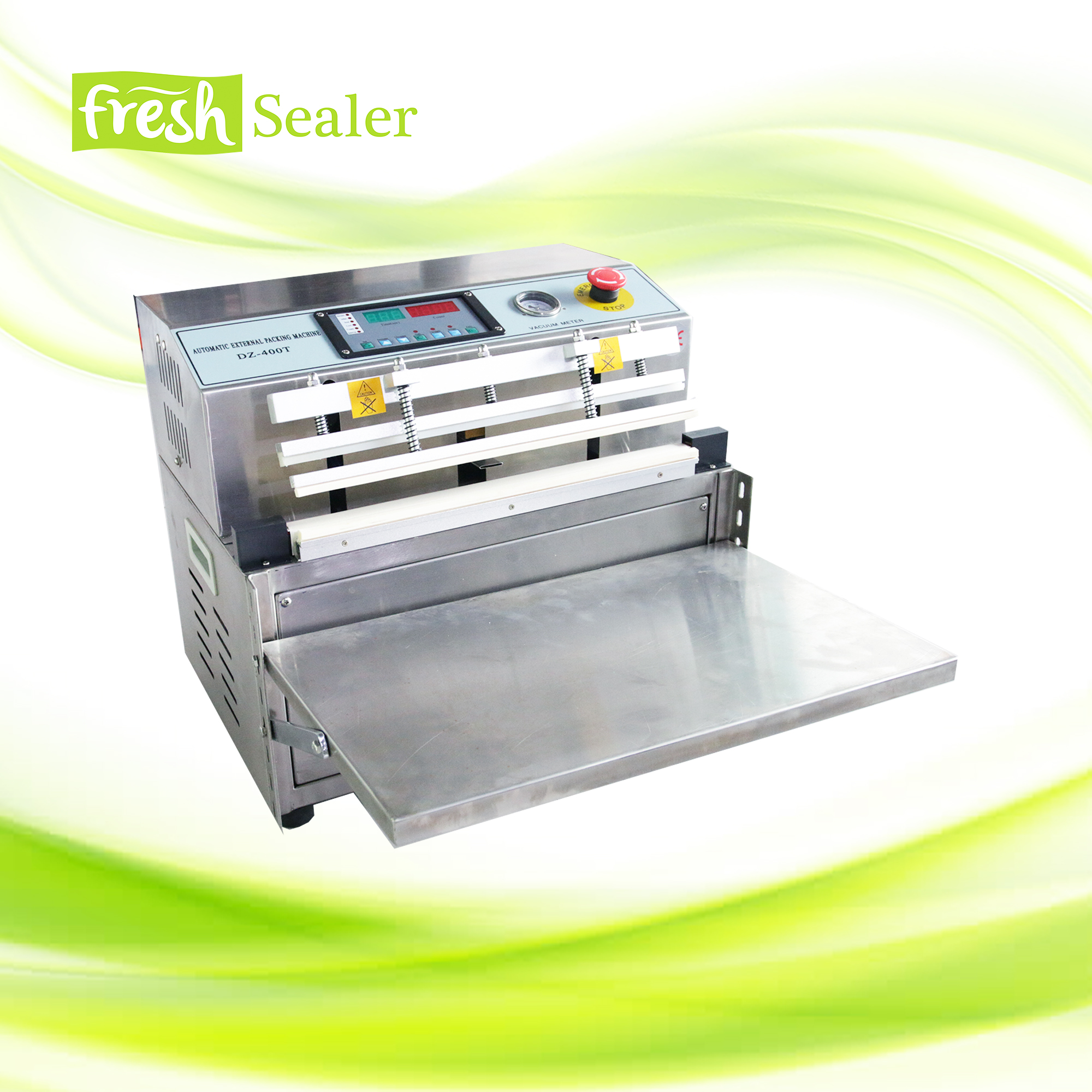 เครื่องซีลสูญญากาศ เติมไนโตรเจน รุ่น DZ-400T จาก Fresh Sealer