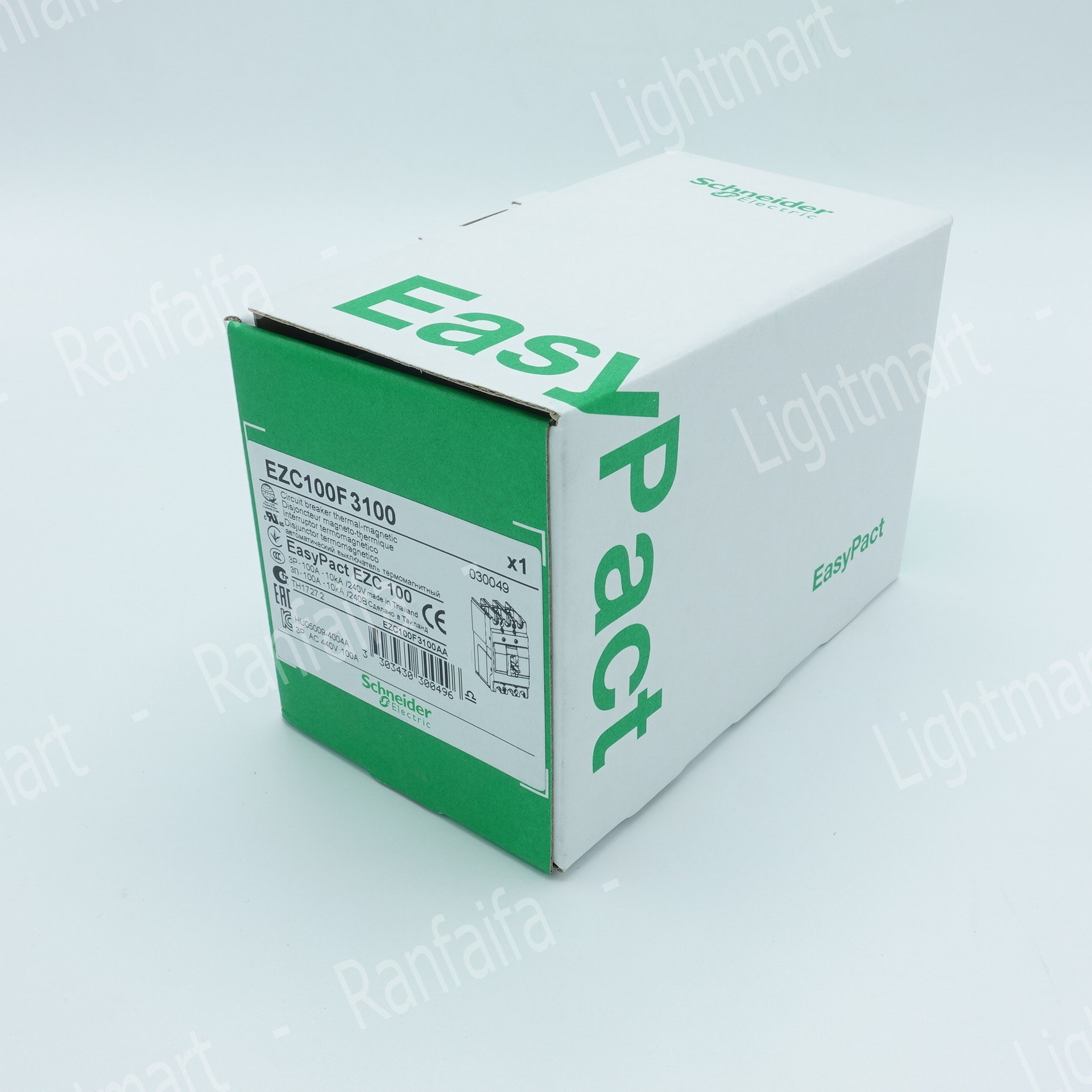 เมนเบรกเกอร์ 3P EZC100F (10kA) Schneider