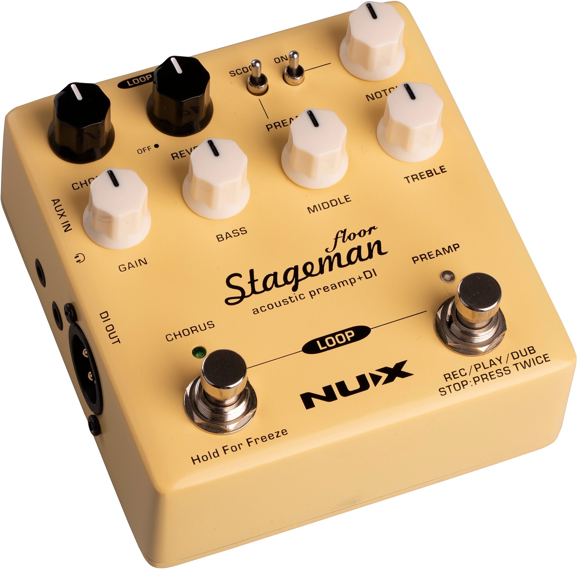 Nux Stageman Floor NAP-5 *ของแท้ประกัน 1ปี* เอฟเฟคกีต้าร์อคูสติก, Acoustic Guitar Preamp Pedal, Looper, DI Out, FX