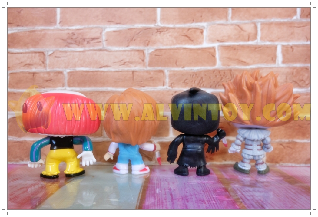 โมเดลฆาตกร Chucky โมเดลฆาตกร 4 ตัว SD ความสูง 10-12 cm