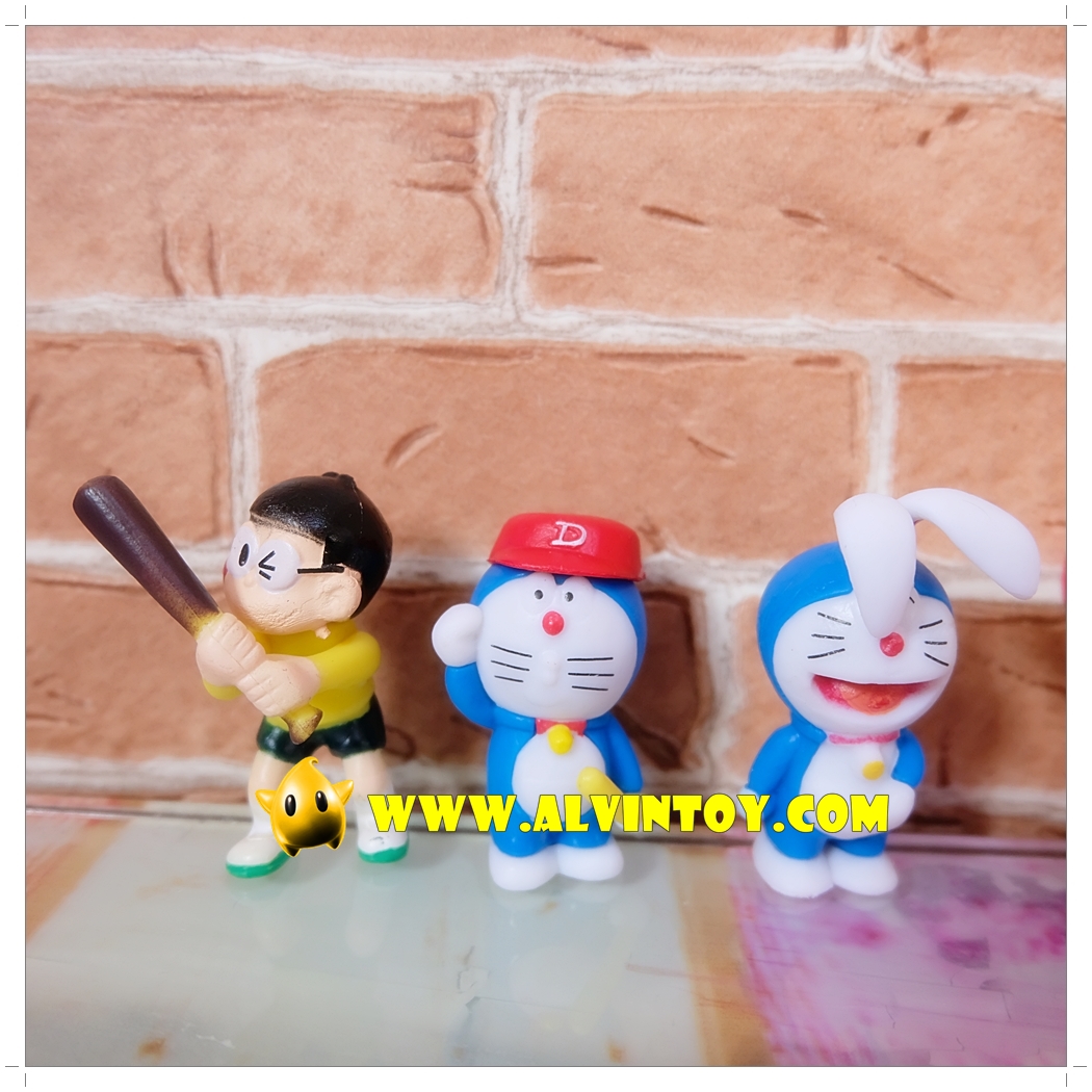 Action Figure โมเดลโดเรม่อน โนบิตะ ชิสุกะ ซุเนโอะ เซ็ต 6 ตัว ขนาดความสูง 5 ซม.